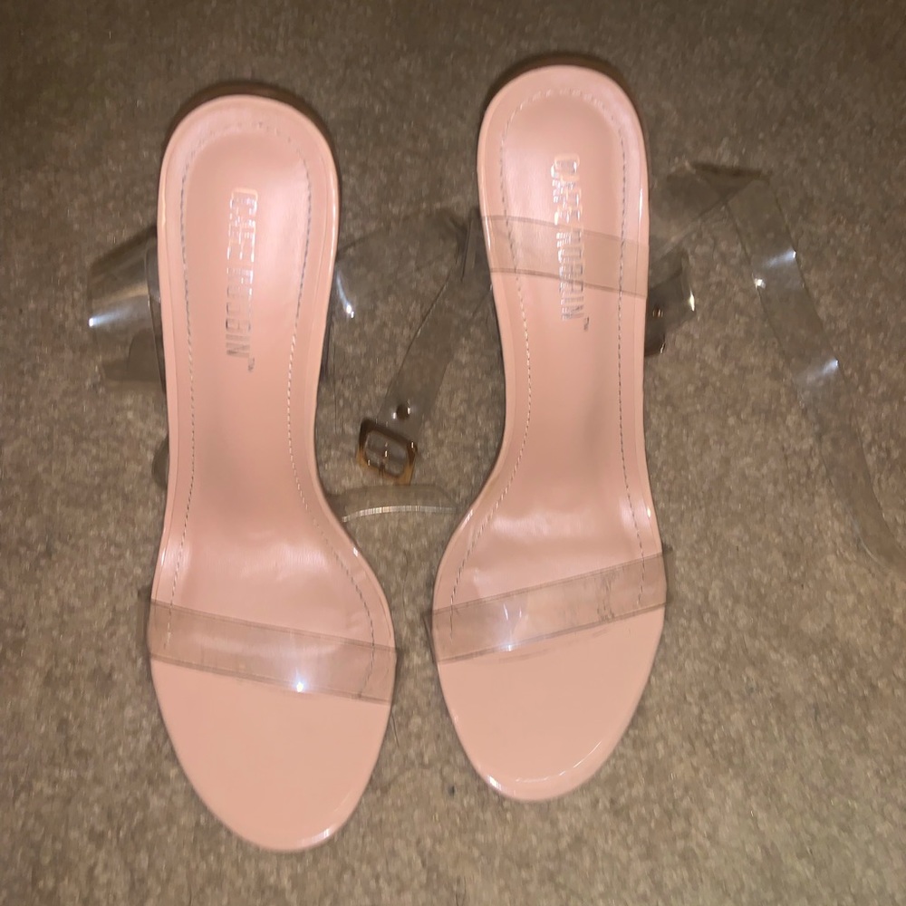 Clear heels